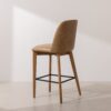 Grain and Frame   Natural Solid Oak Bar Stool 03 with Light Vegan Leather 3