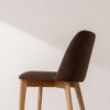 Grain and Frame   Natural Solid Oak Dining Chair 03 with Chocolate Velvet 4