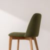 Grain and Frame   Natural Solid Oak Dining Chair 03 with Green Velvet 4