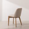 Grain and Frame   Natural Solid Oak Dining Chair 03 with Oatmeal Linen 3