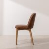 Grain and Frame   Natural Solid Oak Dining Chair 03 with Tan Vegan Leather 2
