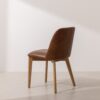 Grain and Frame   Natural Solid Oak Dining Chair 03 with Tan Vegan Leather 3