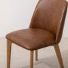 Grain and Frame   Natural Solid Oak Dining Chair 03 with Tan Vegan Leather 5