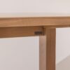 Light solid oak Dining Table 02, pedestal and top joint