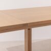 Light solid oak Dining Table 02, extension leaf join