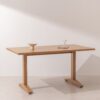 Natural solid oak Dining Table 02
