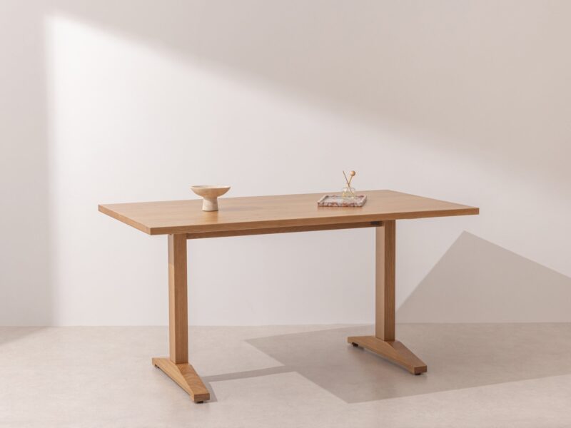 Natural solid oak Dining Table 02