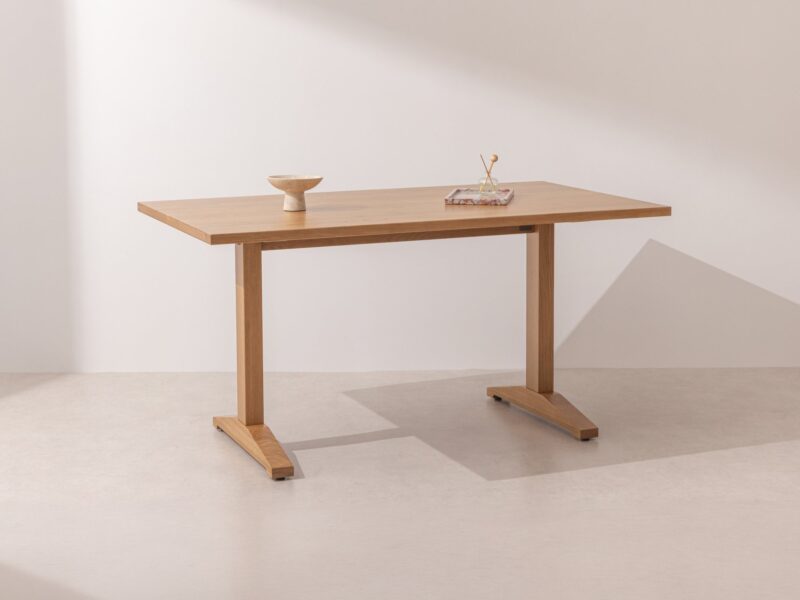 Natural solid oak Dining Table 02