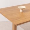 Natural solid oak Dining Table 02, corner of the top