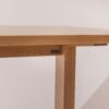Natural solid oak Dining Table 02, pedestal and top joint