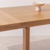 Natural solid oak Dining Table 02, extension leaf join